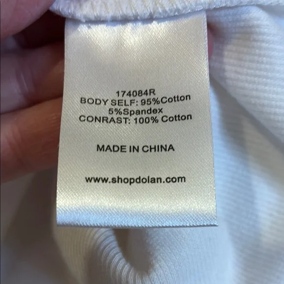 Dolan White Fitted Sweater with Eyelet Short Sleeve Blouse NWOT - Picture 7 of 10